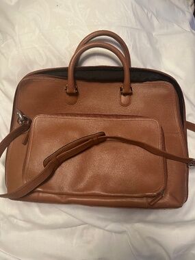 Levenger leather men's briefcase